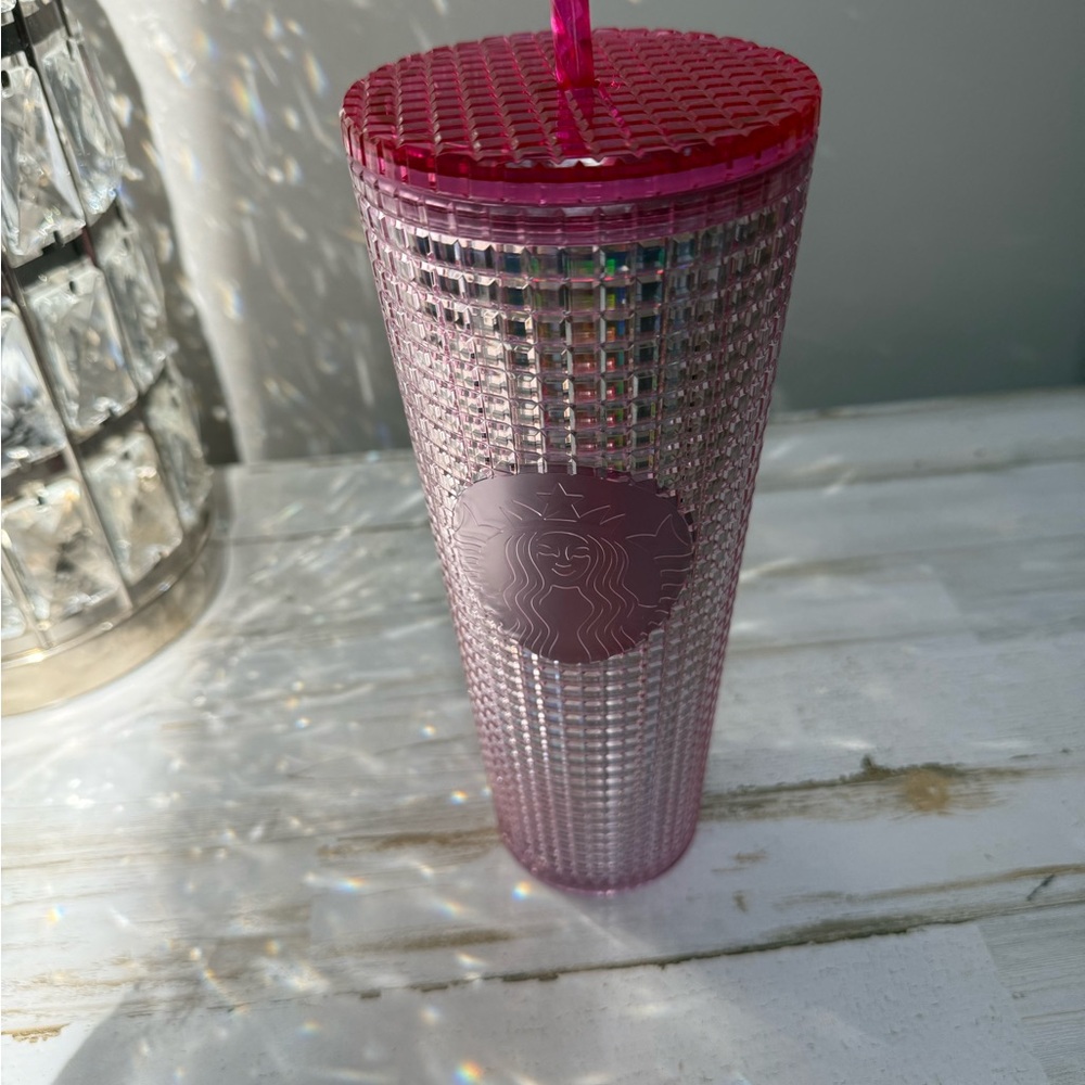 ⭐️ Brand New Starbucks Radiant Pink Grid Textured Venti  Tumbler